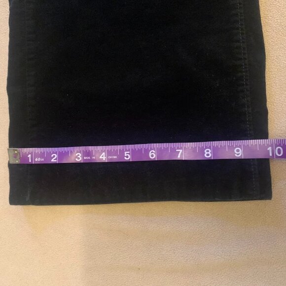 Eddie Bauer Womens Black Velvet Pants - 8 Bootcut 30" Inseam - Picture 5 of 8